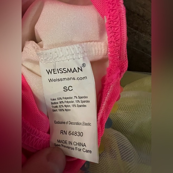 Weissman Colorful Rainbow Confetti Tutu Dress Skirt Size Small C8 - Picture 7 of 7